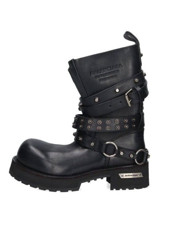 Balenciaga Venom City Bootie Worn Out Calf Leather Met Acc Long Boots main image 5